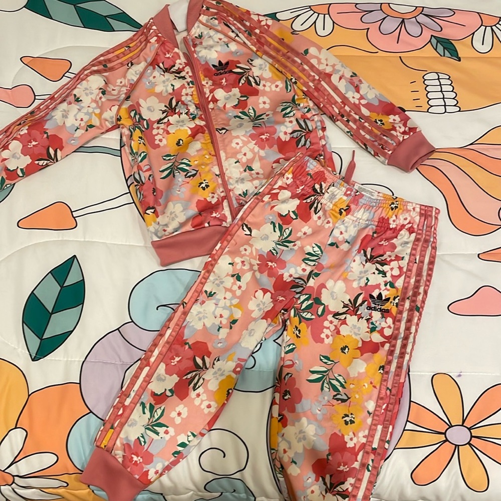 Mint girls adidas jumpsuit fits 2-4 years